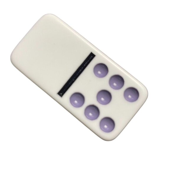 Double Twelve Dominoes Replacement Tile 0 7 Color Dot mq - Picture 2 of 3